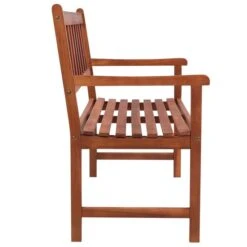 Banc De Jardin Avec Coussin 120 Cm Bois D'acacia Massif 44 -Mobilier De Jardin Soldes banc de jardin avec coussin 120 cm bois d acacia massif 3666722419406 838165