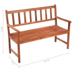 Banc De Jardin Avec Coussin 120 Cm Bois D'acacia Massif 44 -Mobilier De Jardin Soldes banc de jardin avec coussin 120 cm bois d acacia massif 3666722419406 838171