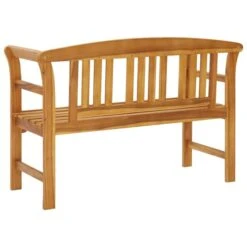 Banc De Jardin Avec Coussin 120 Cm Bois D'acacia Massif 81 -Mobilier De Jardin Soldes banc de jardin avec coussin 120 cm bois d acacia massif 8720286282229 842387