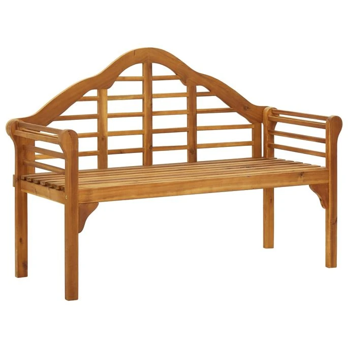 Banc De Jardin Avec Coussin 135 Cm Bois D'acacia Massif 23 2 Banc De Jardin Avec Coussin 135 Cm Bois D'acacia Massif 23 – Image 2