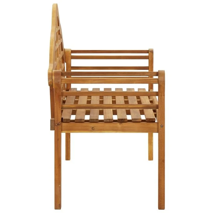 Banc De Jardin Avec Coussin 135 Cm Bois D'acacia Massif 23 4 Banc De Jardin Avec Coussin 135 Cm Bois D'acacia Massif 23 – Image 4