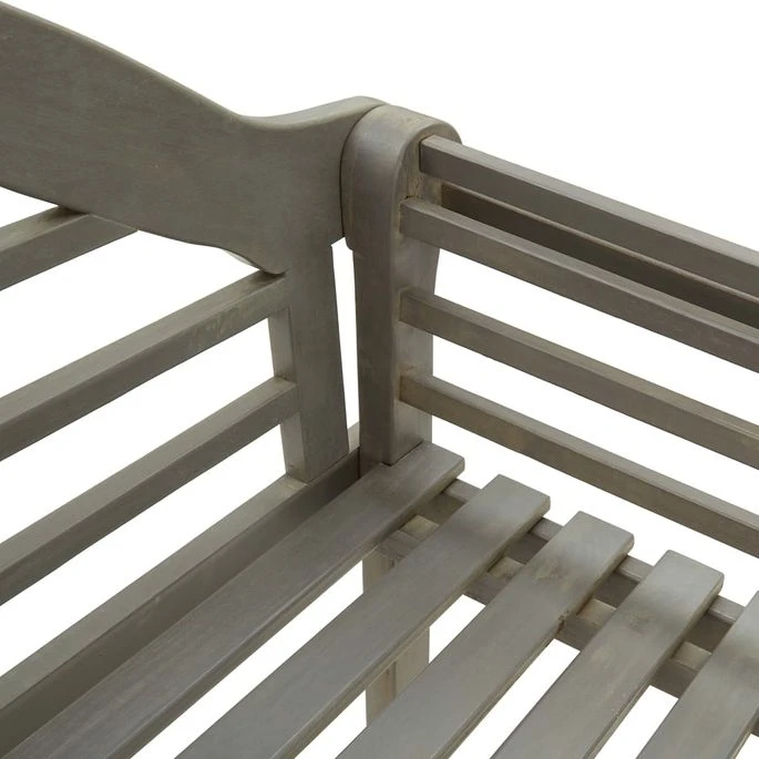 Banc De Jardin Avec Coussin 135 Cm Bois D'acacia Massif Gris 12 5 Banc De Jardin Avec Coussin 135 Cm Bois D'acacia Massif Gris 12 – Image 5