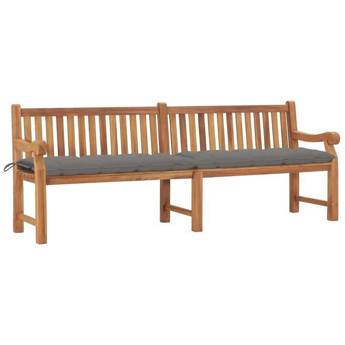 Banc De Jardin Avec Coussin 240 Cm Bois De Teck Massif 4 1 Banc De Jardin Avec Coussin 240 Cm Bois De Teck Massif 4