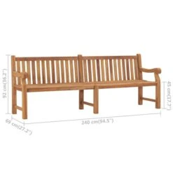 Banc De Jardin Avec Coussin 240 Cm Bois De Teck Massif 4 23 Banc De Jardin Avec Coussin 240 Cm Bois De Teck Massif 4 -Mobilier De Jardin Soldes banc de jardin avec coussin 240 cm bois de teck massif 8720286269190 1261130