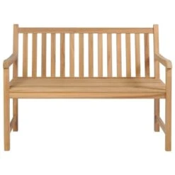 Banc De Jardin Avec Coussin Bleu 120 Cm Bois De Teck Massif 3 -Mobilier De Jardin Soldes banc de jardin avec coussin bleu 120 cm bois de teck massif 3666722838290 829125