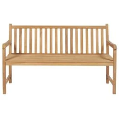 Banc De Jardin Avec Coussin Gris 150 Cm Bois De Teck Massif 4 -Mobilier De Jardin Soldes banc de jardin avec coussin gris 150 cm bois de teck massif 3666722424714 829273