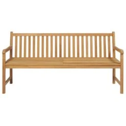 Banc De Jardin Avec Coussin Gris 175 Cm Bois De Teck Massif -Mobilier De Jardin Soldes banc de jardin avec coussin gris 175 cm bois de teck massif 8720286267097 829954