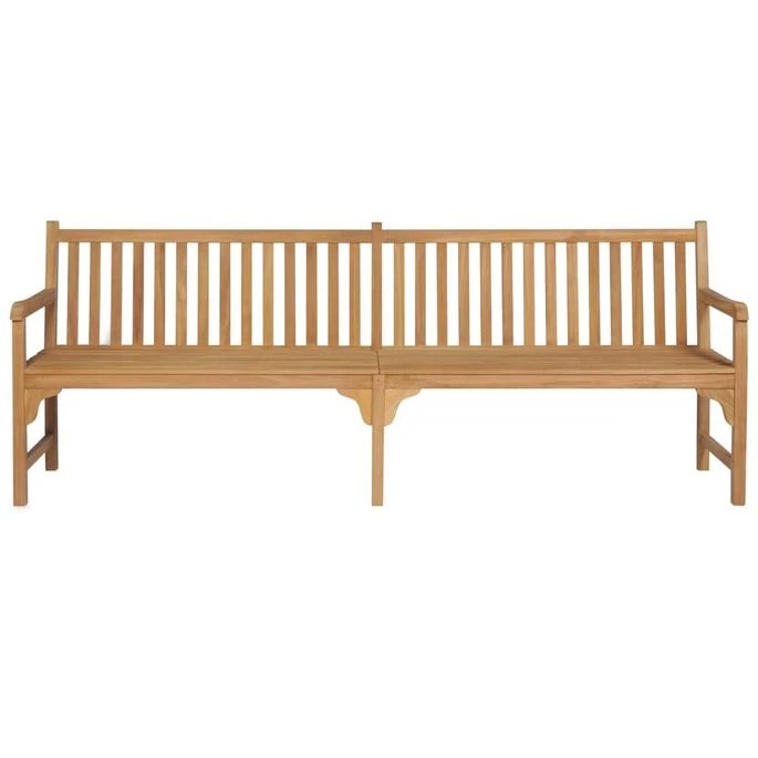 Banc De Jardin Avec Coussin Gris 240 Cm Bois De Teck Massif 2 7 Banc De Jardin Avec Coussin Gris 240 Cm Bois De Teck Massif 2 – Image 7