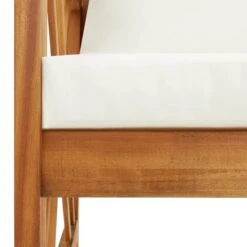 Banc De Jardin Avec Coussins 119 Cm Bois Solide D'acacia 4 -Mobilier De Jardin Soldes banc de jardin avec coussins 119 cm bois solide d acacia 3666722299800 1011606