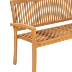 Banc De Jardin Empilable Et Coussin 159 Cm Bois De Teck Massif 21 -Mobilier De Jardin Soldes banc de jardin empilable et coussin 159 cm bois de teck massif 3666722930222 833320