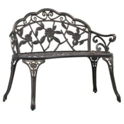 Banc De Jardin Métal Coulé Bronze Troopa