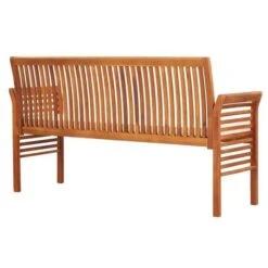 Banc De Jardin Tissu Blanc Et Acacia Massif Clair Tulak 150 Cm -Mobilier De Jardin Soldes banc de jardin tissu blanc et acacia massif clair tulak 150 cm 3666722617277 386746
