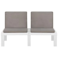 Produits populaires -Mobilier De Jardin Soldes banc de salon de jardin avec coussin plastique blanc 3666722351577 947398