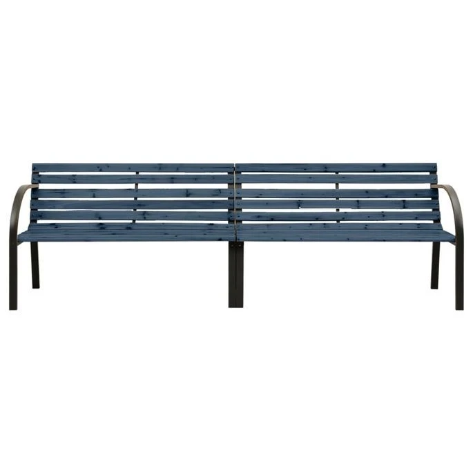 Banc Double De Jardin 241 Cm Bois De Pin Chinois Gris 2 Banc Double De Jardin 241 Cm Bois De Pin Chinois Gris – Image 2