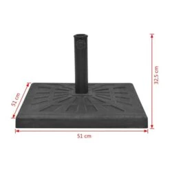 Base Carrée De Parasol Résine Noir 19 Kg 15 Base Carrée De Parasol Résine Noir 19 Kg -Mobilier De Jardin Soldes base carree de parasol resine noir 19 kg 3666722184069 1213056