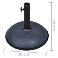 Base De Parasol 11 Kg Gris Foncé Acier Et Béton -Mobilier De Jardin Soldes base de parasol 11 kg gris fonce acier et beton 8719883806099 1367071