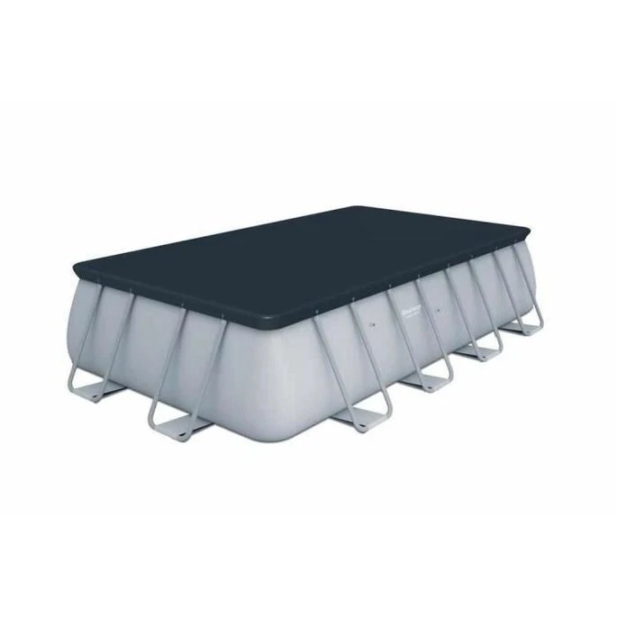 BESTWAY Kit Piscine Rectangulaire Tubulaire L4,88 X L2,44 X H1,22m- Filtre A Sable 3 BESTWAY Kit Piscine Rectangulaire Tubulaire L4,88 X L2,44 X H1,22m- Filtre A Sable – Image 3