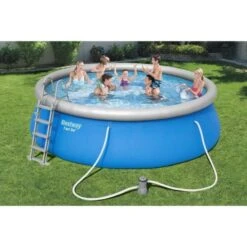 BESTWAY Kit Piscine Ronde Autoportante Ø4,57 X H1,22m -Mobilier De Jardin Soldes bestway kit piscine ronde autoportante 4 57 x h1 22m 6942138952964 437084