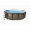 BESTWAY Kit Piscine Ronde Power Steel Frame Pool Tréssé - Ø 488 X H 122 Cm