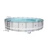 BESTWAY Kit Pisince Ronde Power Steel Frame Pool - Ø 610 X H 122 Cm