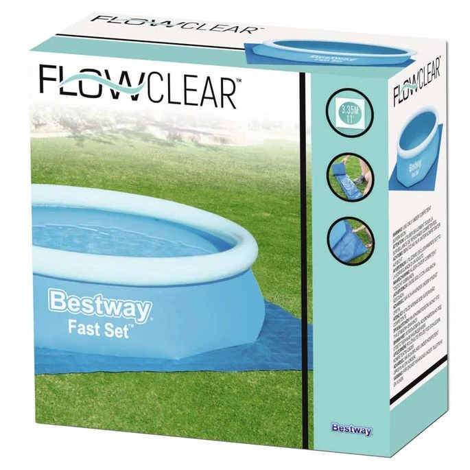 Bestway Tapis De Sol Pour Piscine Flowclear 335x335 Cm 9 Bestway Tapis De Sol Pour Piscine Flowclear 335x335 Cm – Image 9