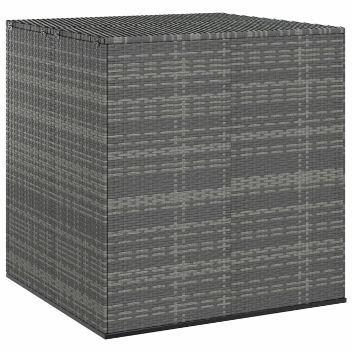 Boîte à Coussins De Jardin Résine Tressée 100x97,5x104 Cm Gris 1 Boîte à Coussins De Jardin Résine Tressée 100x97,5x104 Cm Gris