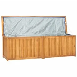 Boîte De Jardin 175x50x55 Cm Bois Massif De Teck -Mobilier De Jardin Soldes boite de jardin 175x50x55 cm bois massif de teck 3666722113212 1382771