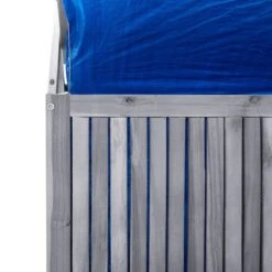 Boîte De Rangement Avec Treillis Gris 99x55x160cm Bois D'acacia -Mobilier De Jardin Soldes boite de rangement avec treillis gris 99x55x160cm bois d acacia 3666722183918 1213256