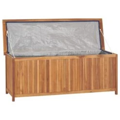 Boîte De Rangement De Jardin 150x50x58 Cm Bois De Teck Solide -Mobilier De Jardin Soldes boite de rangement de jardin 150x50x58 cm bois de teck solide 3666722182775 1215516