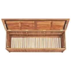 Boîte De Rangement De Jardin 150x50x58 Cm Bois De Teck Solide -Mobilier De Jardin Soldes boite de rangement de jardin 150x50x58 cm bois de teck solide 3666722182775 1215517