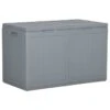 Boîte De Rangement De Jardin 180 L Gris PP