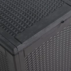 Boîte De Rangement De Jardin 180 L Noir PP -Mobilier De Jardin Soldes boite de rangement de jardin 180 l noir pp 3666722191227 1193203