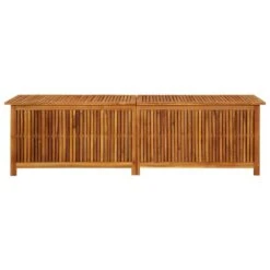 Boîte De Rangement De Jardin 200x50x58 Cm Bois D'acacia Solide -Mobilier De Jardin Soldes boite de rangement de jardin 200x50x58 cm bois d acacia solide 3666722175920 1222196