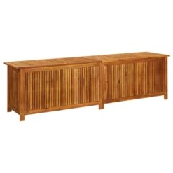 Boîte De Rangement De Jardin 200x50x58 Cm Bois D'acacia Solide -Mobilier De Jardin Soldes boite de rangement de jardin 200x50x58 cm bois d acacia solide 3666722175920 1222198