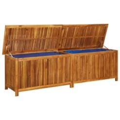 Boîte De Rangement De Jardin 200x50x58 Cm Bois D'acacia Solide -Mobilier De Jardin Soldes boite de rangement de jardin 200x50x58 cm bois d acacia solide 3666722175920 1222199