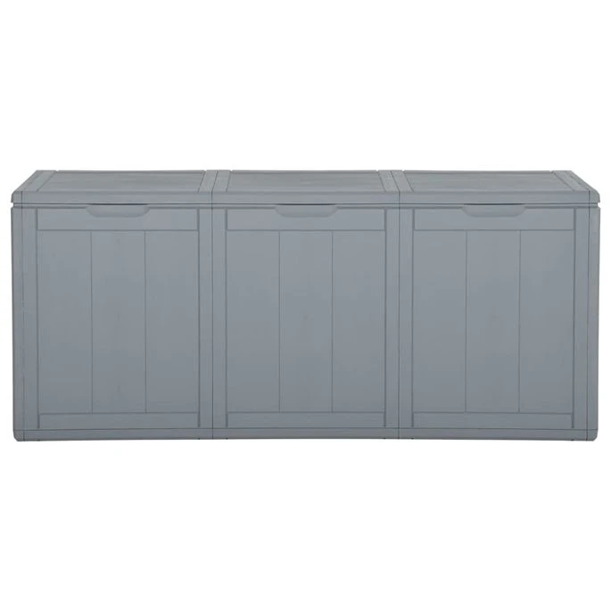 Boîte De Rangement De Jardin 270 L Gris PP 4 Boîte De Rangement De Jardin 270 L Gris PP – Image 4
