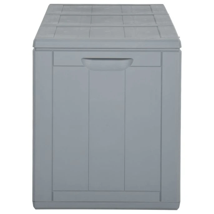 Boîte De Rangement De Jardin 270 L Gris PP 5 Boîte De Rangement De Jardin 270 L Gris PP – Image 5