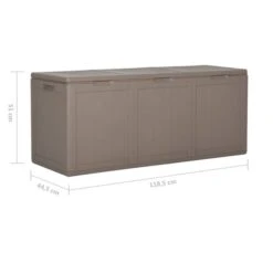 Boîte De Rangement De Jardin 270 L Marron PP -Mobilier De Jardin Soldes boite de rangement de jardin 270 l marron pp 3666722196567 1173764