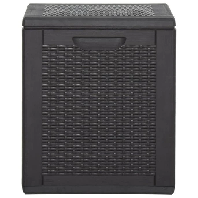 Boîte De Rangement De Jardin 270 L Noir PP 5 Boîte De Rangement De Jardin 270 L Noir PP – Image 5