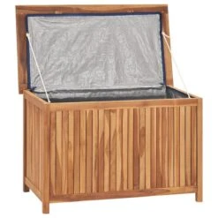 Boîte De Rangement De Jardin 90x50x58 Cm Bois De Teck Solide -Mobilier De Jardin Soldes boite de rangement de jardin 90x50x58 cm bois de teck solide 3666722202350 1166749