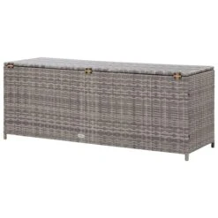 Boîte De Rangement De Jardin Gris 120x50x60 Cm Résine Tressée 12 Boîte De Rangement De Jardin Gris 120x50x60 Cm Résine Tressée -Mobilier De Jardin Soldes boite de rangement de jardin gris 120x50x60 cm resine tressee 3666722179805 1218375
