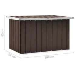 Boîte De Rangement De Jardin Marron 109x67x65 Cm -Mobilier De Jardin Soldes boite de rangement de jardin marron 109x67x65 cm 3666722179935 1218269