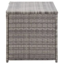 Boîte De Rangement De Jardin Résine Tressée 100x50x50 Cm Gris -Mobilier De Jardin Soldes boite de rangement de jardin resine tressee 100x50x50 cm gris 3666722179775 1218399