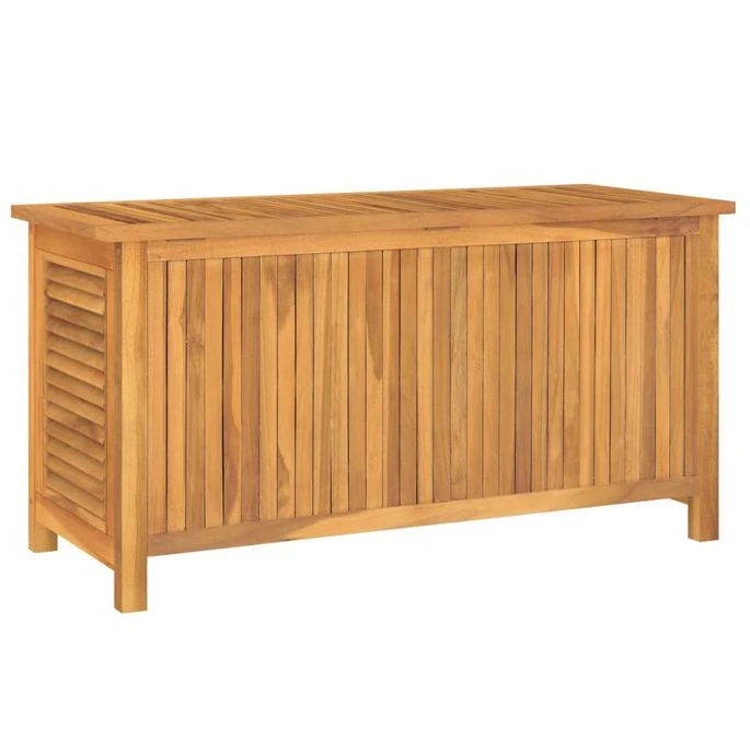 Boîte De Rangement Jardin Et Sac 114x50x58 Cm Bois Massif Teck 7 Boîte De Rangement Jardin Et Sac 114x50x58 Cm Bois Massif Teck – Image 7