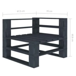 Canapé D'angle Palette De Jardin Bois Gris 9 Canapé D'angle Palette De Jardin Bois Gris -Mobilier De Jardin Soldes canape d angle palette de jardin bois gris 8719883855103 552020