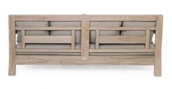 Canapé De Jardin En Bois Teck Avec Coussins Taupe Balou -Mobilier De Jardin Soldes canape de jardin en bois teck avec coussins taupe balou 3666722592345 1392511