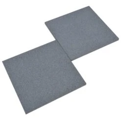 Carreaux De Protection Antichoc 18pcs Caoutchouc 50x50x3cm Gris -Mobilier De Jardin Soldes carreaux de protection antichoc 18pcs caoutchouc 50x50x3cm gris 3666722603546 1224778
