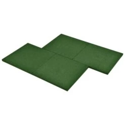 Carreaux De Protection Antichoc 24pcs Caoutchouc 50x50x3cm Vert -Mobilier De Jardin Soldes carreaux de protection antichoc 24pcs caoutchouc 50x50x3cm vert 3666722188333 1201088