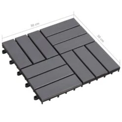 Carreaux De Terrasse 20pcs Délavage Gris 30x30 Cm Acacia Solide 2 -Mobilier De Jardin Soldes carreaux de terrasse 20pcs delavage gris 30x30 cm acacia solide 3666722184625 1211804