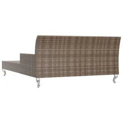 Chaise Longue à 2 Places Avec Coussins Résine Tressée Marron -Mobilier De Jardin Soldes chaise longue a 2 places avec coussins resine tressee marron 8719883813813 553924
